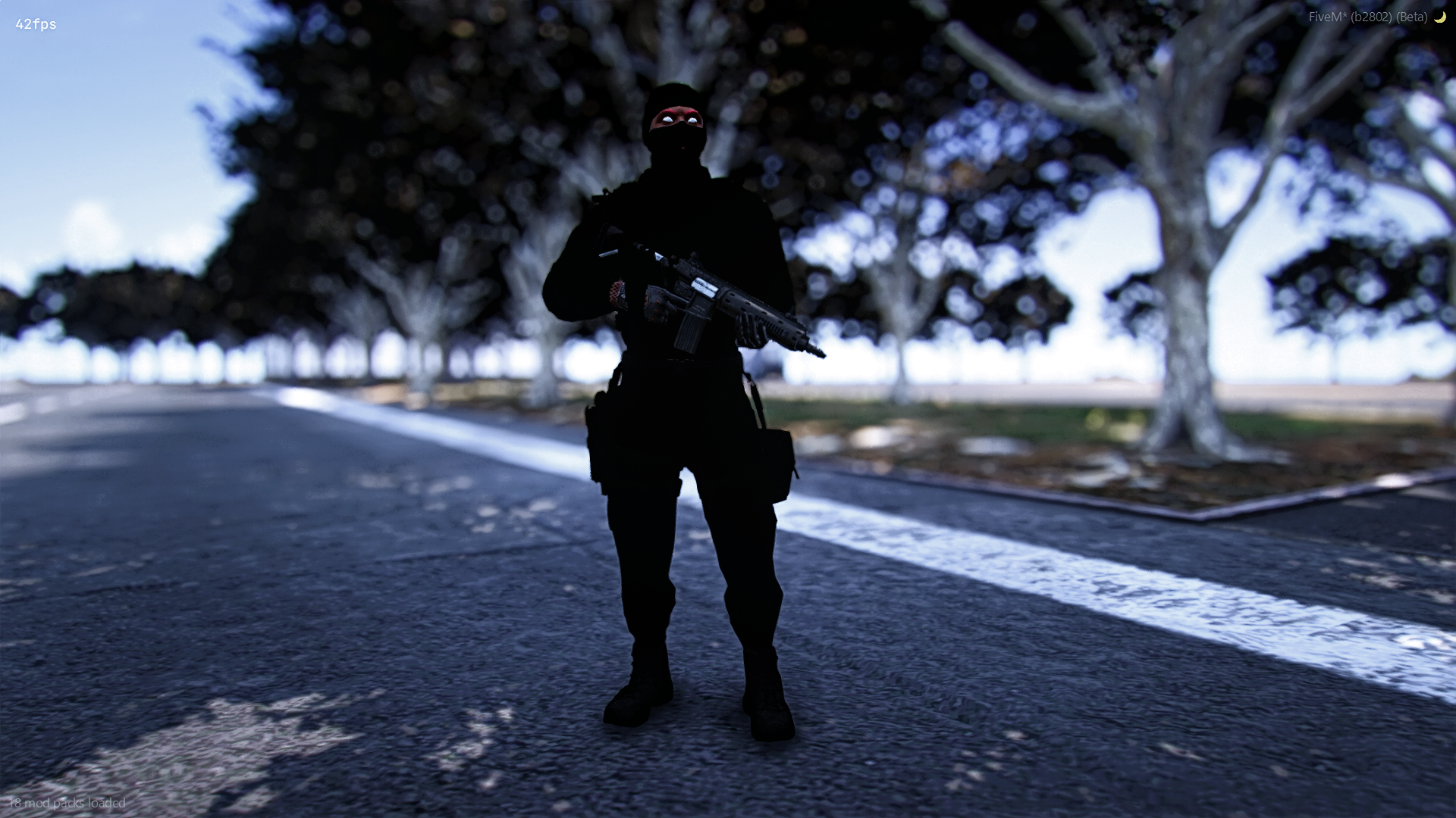 Full black Men cloth for fivem